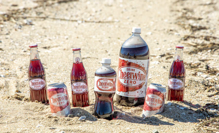 Cheerwine Zero Sugar Glass Bottles 24-Pack