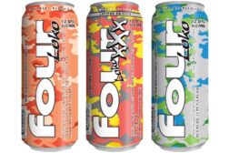 Four Loko Strawberry Lemonade, Coco Loko and Peach flavors