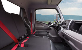 FUSO Fe gas model truck cabin interior.