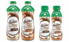 Swirled blends dairy and plant-based ingredients