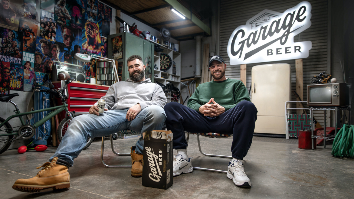 Kelce Brothers and Garage Beer