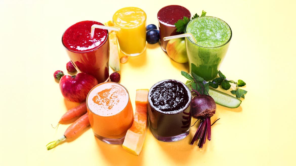 Colorful drinks