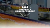 special report contract manufacturing logo with bottle manufacturing on the background